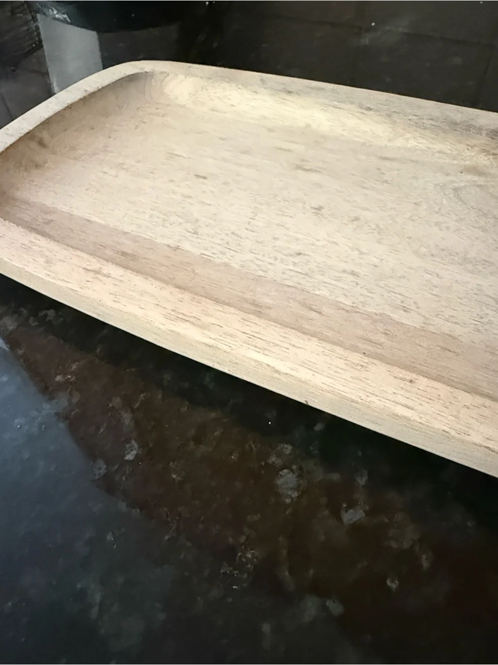 Wooden Serving Tray - Natural Wood Finish